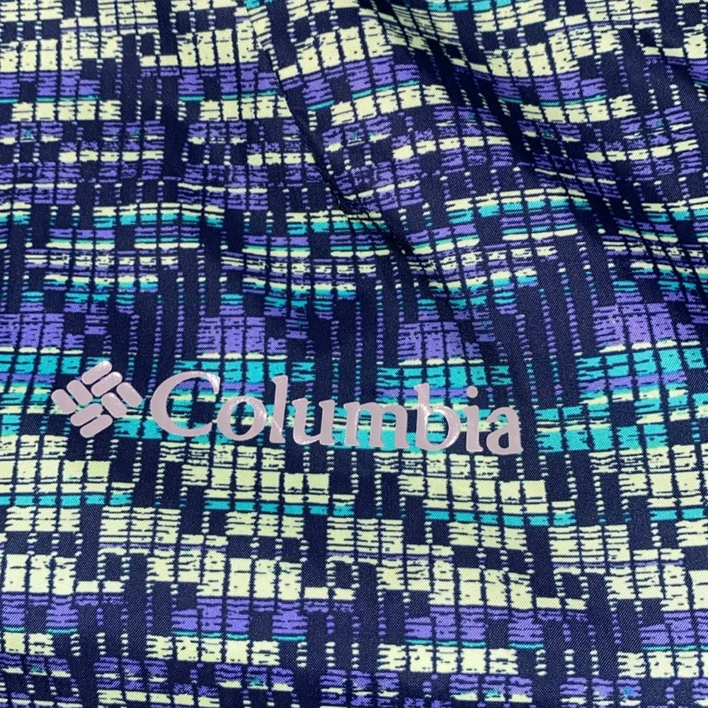 Columbia Women’s Geometric Pattern Long Sleeve Windbreaker Jacket‎ Medium